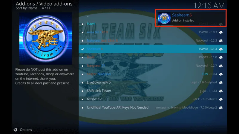 SealTeam6 Kodi Addon Repository
